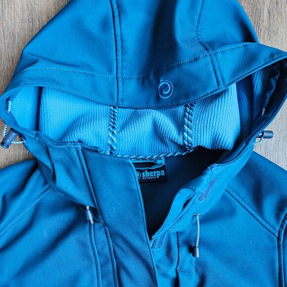 Sherpa Outdoor Switzerland blue women's fleece lined rain jacket size small - Picture 8 of 12